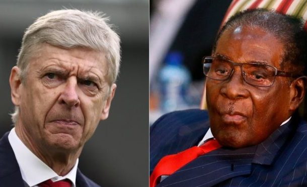 Arsenal fans compare manager Arsene Wenger to Robert Mugabe