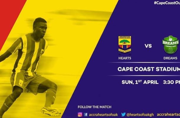 Hearts slash ticket prices for Dreams clash in Cape Coast