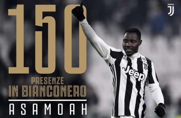 Kwadwo Asamoah reaches 150-games milestone for Juventus