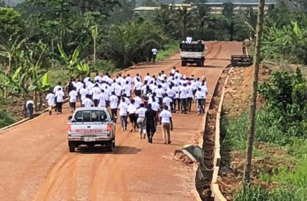 Residents walk from E/R to petition Akufo-Addo over moves to mine bauxite at Atewa