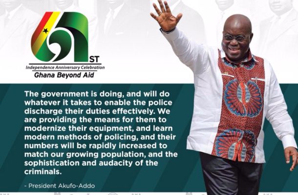 FULL TEXT: President Akufo-Addo's Speech At 61st Independence Day Celebration
