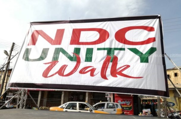 NDC storm Kumasi for Unity Walk