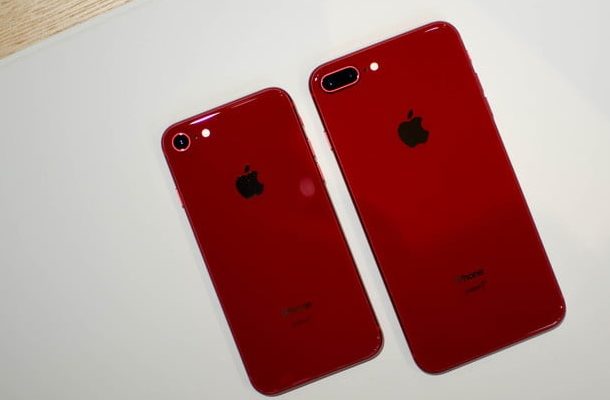 A close look at Apple's red iPhone 8