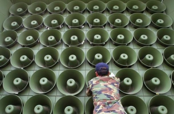 S Korea turns off North-facing loudspeakers