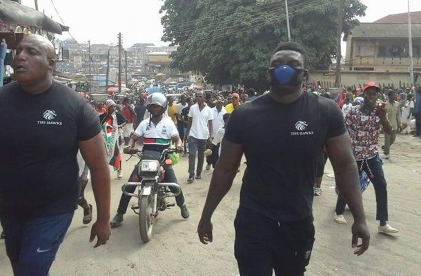 Unity Walk: NDC unveiled new vigilante group ‘The Hawks’ at Kumasi