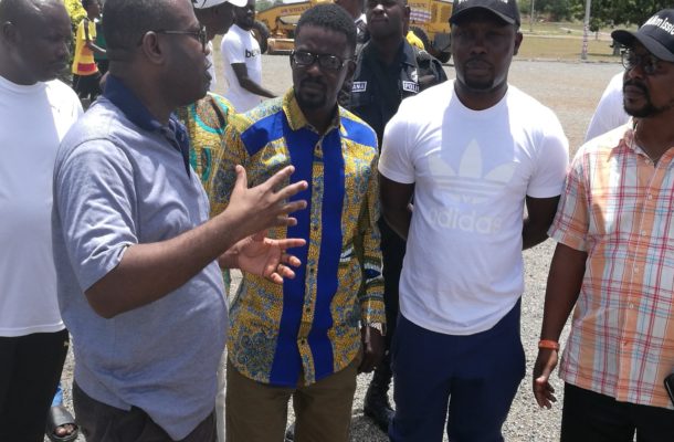 PHOTOS: Zylofon Boss Nana Appiah Mensah visits Ghanaman Soccer Centre Of Excellence