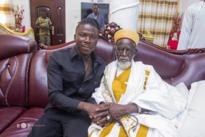 PHOTOS: Stonebwoy visits Chief Imam for his 99th birthday celebration