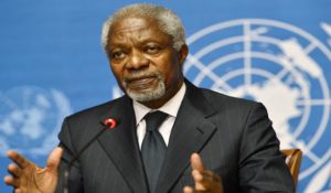 VIDEO: The world is particularly messy today, lacks “strong leaders” – Kofi Annan on Global Conflicts