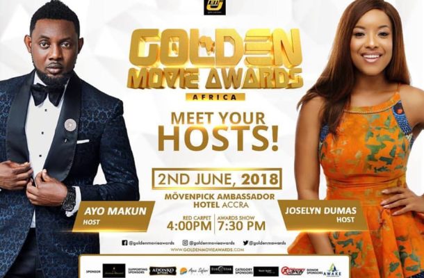 Joselyn Dumas, AY set to host 2018 Golden Movie Awards Africa
