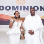 PHOTOS: John Dumelo and wife, Gifty stun in all white ensemble for thanksgiving service
