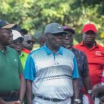 PHOTOS: Okyehene joins Otumfuo to play golf during historic visit to Manhyia