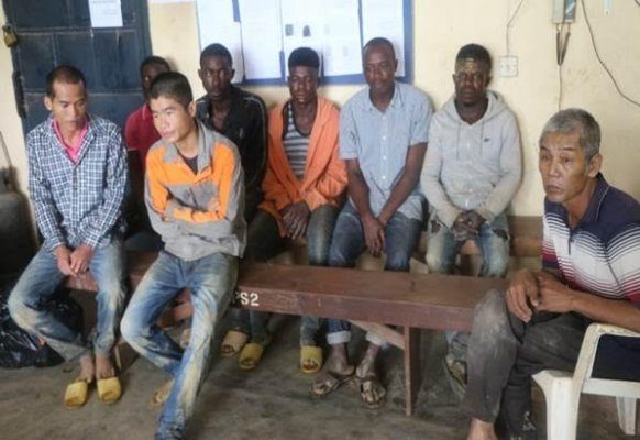 4 Chinese, 5 Ghanaian illegal miners arrested by Operation Vanguard