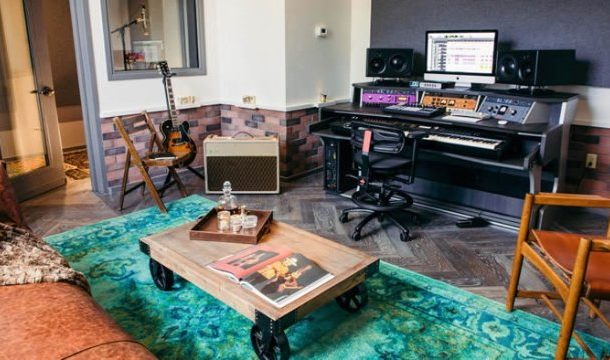 This cool hotel is also a cool music studio
