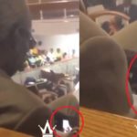 VIDEO: Elderly man caught watching sexually explicit video during church service