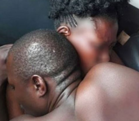 VIDEO: Drama as cheating husband and landlady get stuck during sex