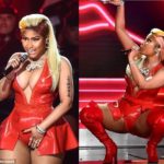 PHOTOS: Nicki Minaj puts up sexy display in racy red dress during BET Awards performance