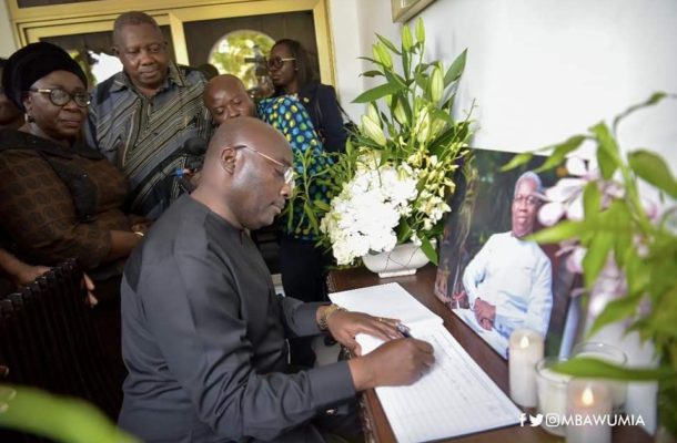 Bawumia, Frema Opare, others storm NDC HQ to sign book of condolence