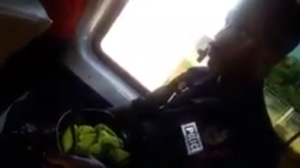 VIDEO: Heavily drunk Policeman boards ‘Trotro’ with AK47