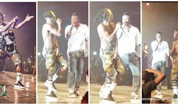 VIDEO: Asamoah Gyan joins Stonebowy to perform on stage at Ghana Meets Naija 2018