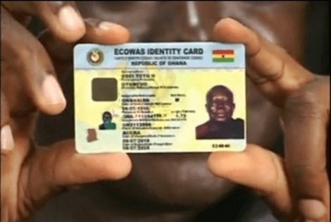 Asantehene Shows Off Ghana Card