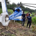 E/R: Helicopter carrying gold face force landing at Asamankese
