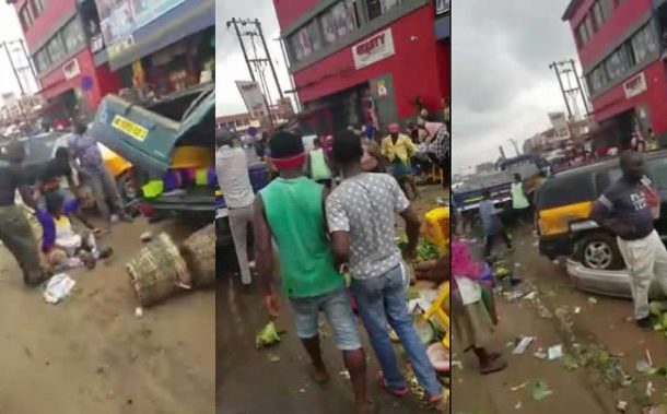 Ashaiman: Taskforce clears traders from street after gory accident