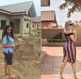 From refugee to celebrity: Juliet Ibrahim shares touching story as she completes new building