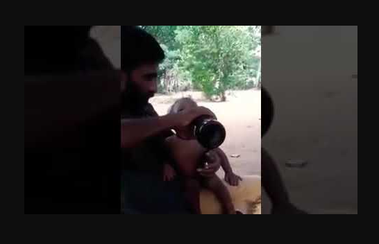 VIDEO: Dad arrested for feeding Beer to his 1-year-old son