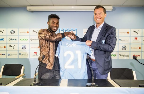 OFFICIAL: Malmö FF sack beleaguered Ghanaian midfielder Kingsley Sarfo