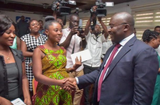 Bawumia pays surprise visit to NABCO applicants