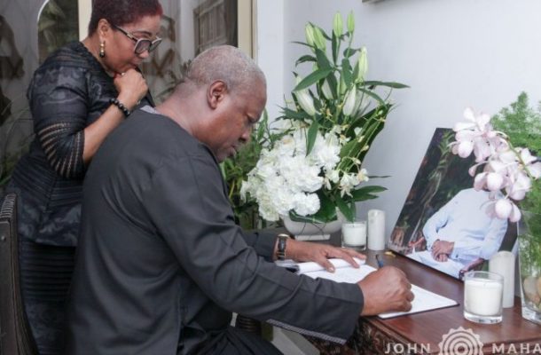 Perfect gentleman Amissah-Arthur served Ghana with distinction - Mahama eulogizes Former Veep