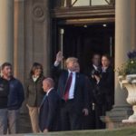 Trump to play golf at Turnberry as protests continue