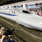 Japan bullet train staff made to sit by tracks