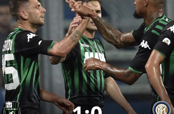 Boateng proud of Sassuolo teammates after shock victory over Inter in Serie A