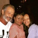 Make-up free Rihanna catches up with her parents in barbados