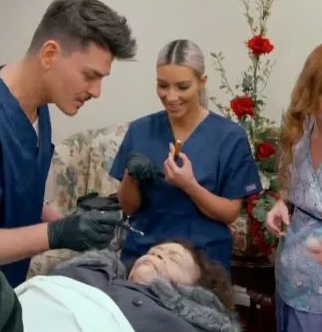 Kim Kardashian does makeup for "dead body" in mortuary after claiming to be "obsessed with death"