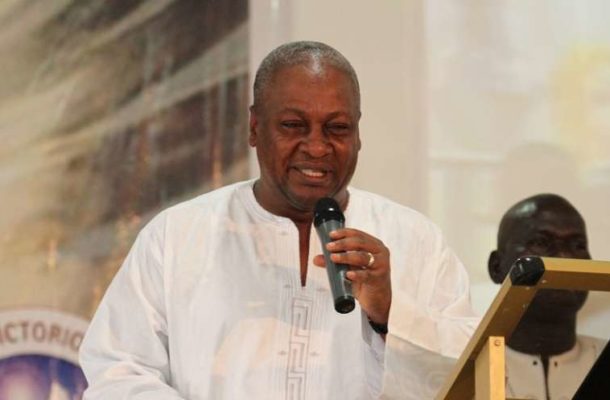 Tell Akufo-Addo to fix your road like you told me – Mahama to Pentecost