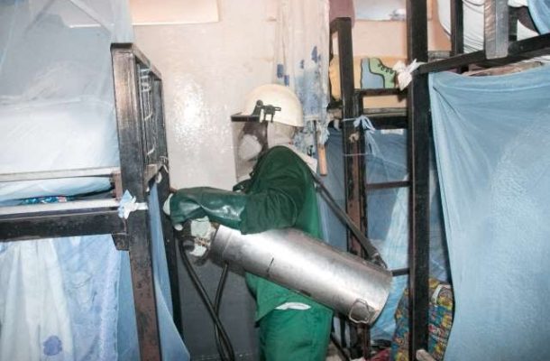 AngloGold sprays prisons to combat malaria