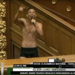 PHOTOS: Politician strips to his pants while giving a speech in Parliament