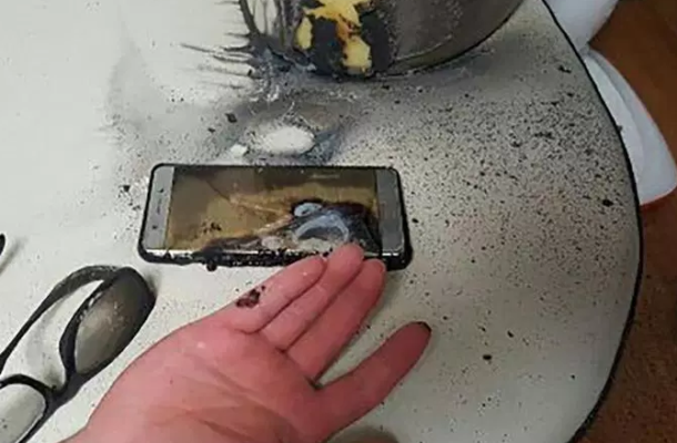 PHOTOS: Woman's horror after Galaxy Note 9 "burst into flames" inside her purse