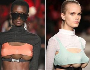 SHOCKING PHOTOS: Models with three breasts hit the runway at the 2018 Milan Fashion Week