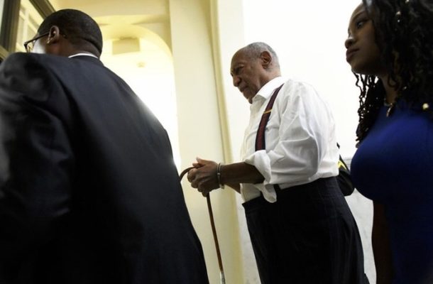 Photo of Bill Cosby In handcuffs after he was sentenced to prison