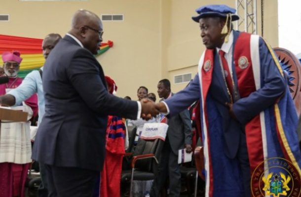 Promote spirit of reconciliation - Akufo-Addo tells new UEW Vice Chancellor