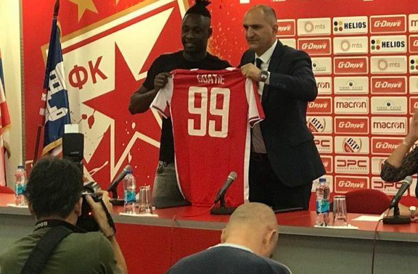 Red Star Belgrade unveil Ghana forward Richmond Boakye-Yiadom