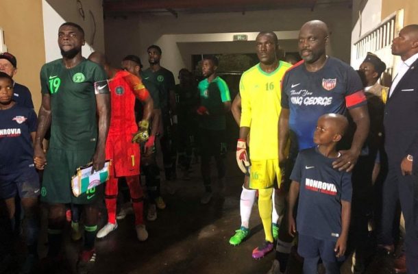 Liberia President George Weah features in friendly defeat to Nigeria