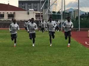 Photos: Black Stars hold first training session ahead of Kenya clash