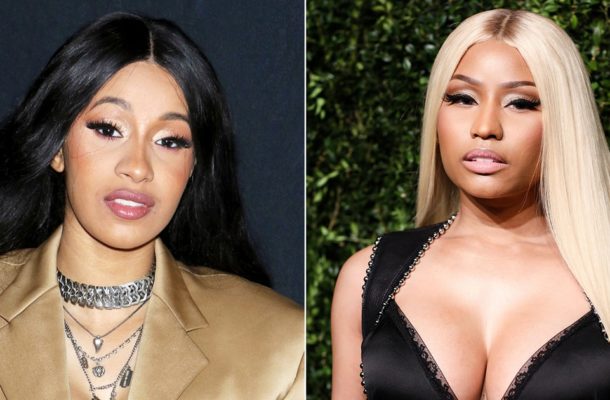 VIDEOS: Cardi B and Nicki Minaj publicly engage in cat fight at NY fashion week party