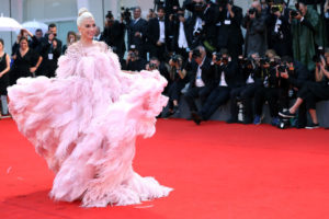 PHOTOS: Lady Gaga stands out in Pink Valentino Feathered Gown at Venice Film Festival