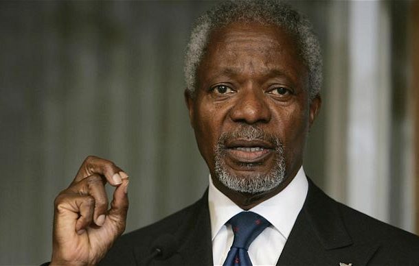 Prez Akufo-Addo cuts sod for construction of monument for late Kofi Annan