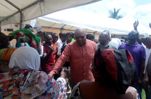 Mahama begins NDC flagbearership campaign tour; says Ghanaians ready for NDC return